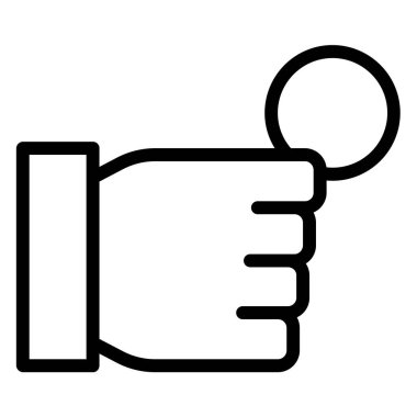 Bir anahtar tutan el, vektör çizimi