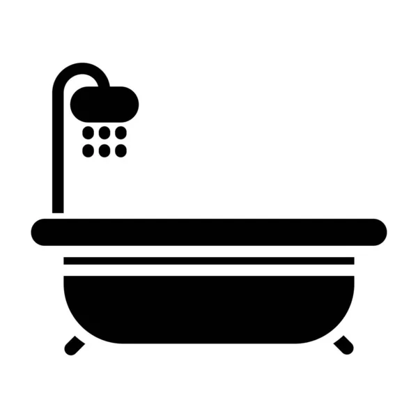 Bagno Illustrazione Vettoriale Icona Web — Vettoriale Stock