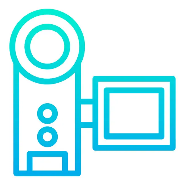 Camcorder Video Camera Vector Icon — Stock Vector