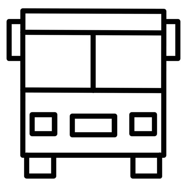 Autobus Web Icon Design Semplice — Vettoriale Stock