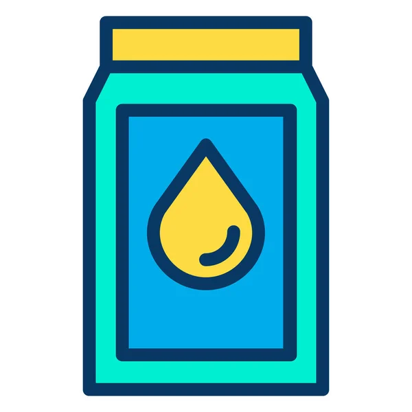 Icono Web Leche Ilustración Simple — Archivo Imágenes Vectoriales