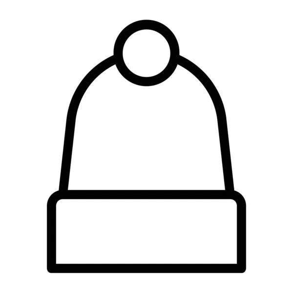 Sombrero Gorra Simple Icono Vector Ilustración Sobre Fondo Blanco — Archivo Imágenes Vectoriales