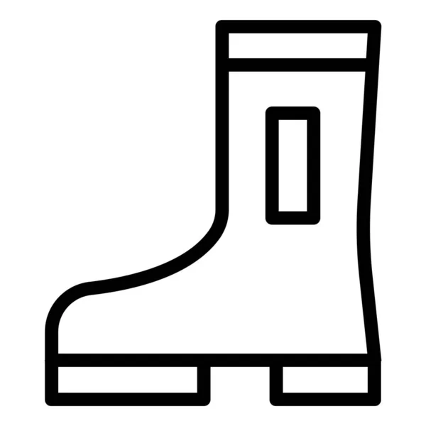 Bota Icono Web Ilustración Simple — Vector de stock