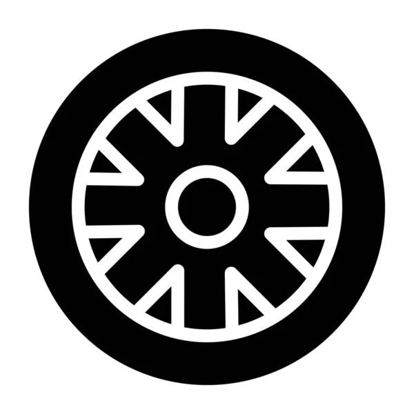 Wheel Web Icon Simple Illustration — Stock Vector