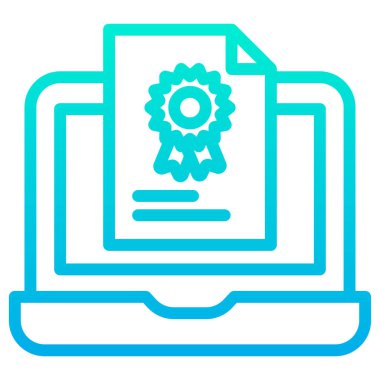 dizüstü bilgisayar simgesi, vektör illüstrasyonu