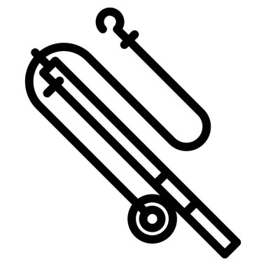 Web simgesi balıkçılık, illüstrasyon vektör 