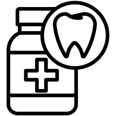 Eczane, minimalist vektör simgesi beyaz üzerinde izole