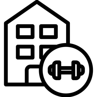 Ev. Web simgesi basit illüstrasyon