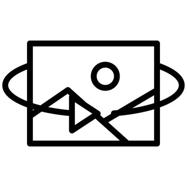 resim simgesi, beyaz üzerinde izole edilmiş minimalist vektör