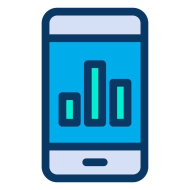 Basit iş grafik simgesi, vektör illüstrasyonu