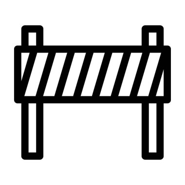 bariyer simgesi vektör illüstrasyonu