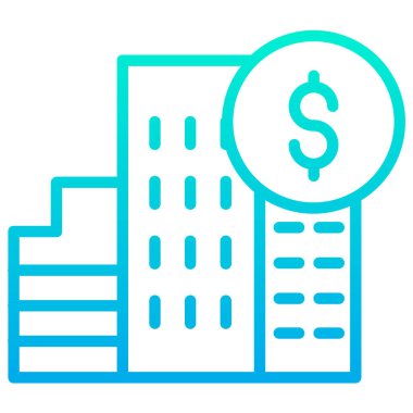 Otel Price web simgesi basit vektör illüstrasyonu