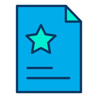 Belge. Web simgesi basit illüstrasyon