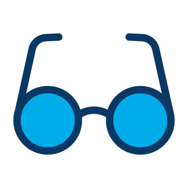 Gözlük. Web simgesi basit tasarım