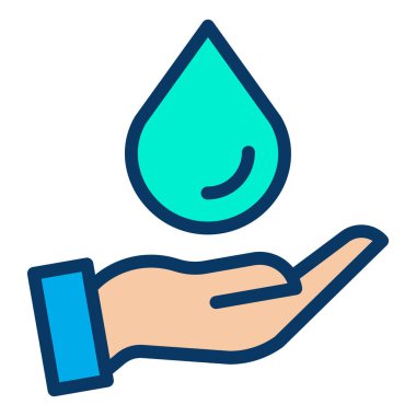 Su damlası. Basit resimleme