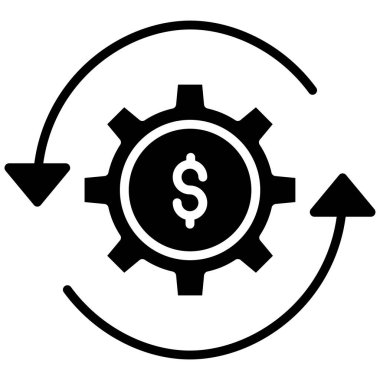 çark, web simgesi basit illüstrasyon