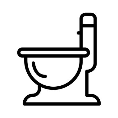 banyo vektör çizgisi simgesi