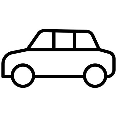 - Araba. Web simgesi basit illüstrasyon