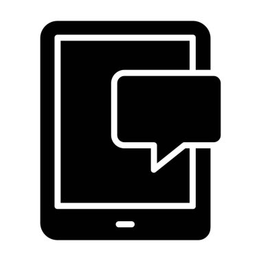 Tablet basit simgesi, vektör çizim