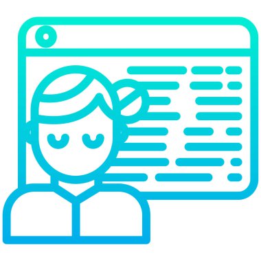 kullanıcı. Web simgesi basit illüstrasyon