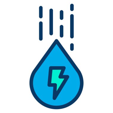 Bir damla simgesinin vektör illüstrasyonu