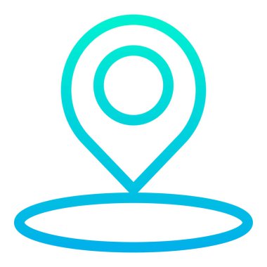 konum pin web simgesi basit illüstrasyon