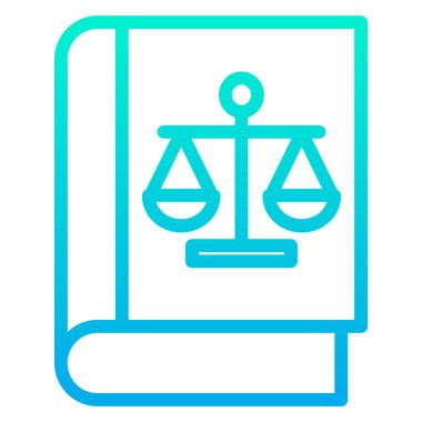 hukuk ve adalet vektör simgesi.