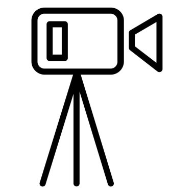 Kamera. Web simgesi basit illüstrasyon 