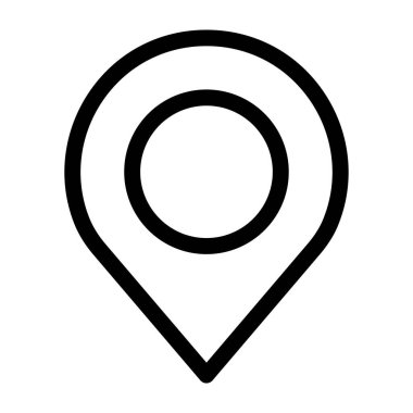 Konum web simgesi basit vektör illüstrasyonu
