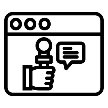 Sohbet simgesi vektör illüstrasyonu