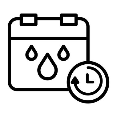 Çöp kovası basit simgesi, vektör illüstrasyonu