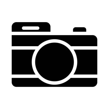 Kamera. Web simgesi basit illüstrasyon 