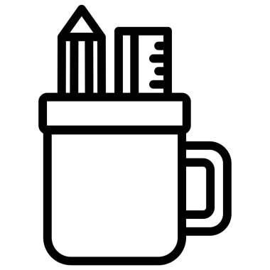 sanat kalemi. Web simgesi, vektör basit illüstrasyon