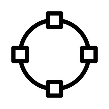 ağ paylaşım simgesi çizimi