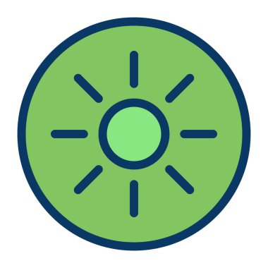 Güneş. Web simgesi basit illüstrasyon