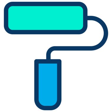 Vektör simgesi, basit bir resim çizimi, boya fırçası