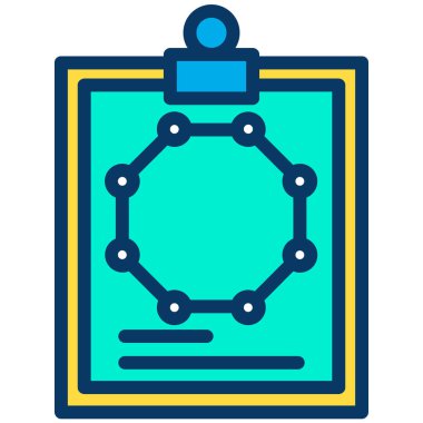 Beyaz arkaplan üzerindeki basit finans raporu vektör resimlemesi