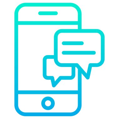 Sohbet kavramı basit sanat vektörü illüstrasyonu 