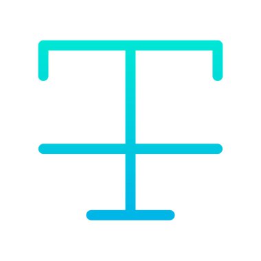 Metin basit simge, vektör illüstrasyonuName