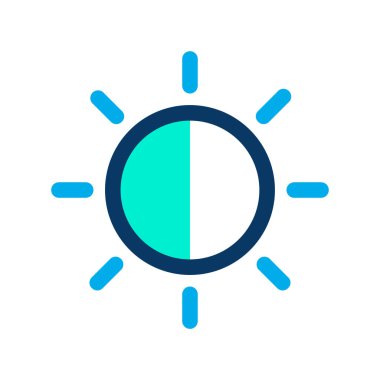 Güneş Simgesi Vektör illüstrasyonu