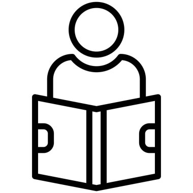 Öğrenci. Web simgesi basit illüstrasyon