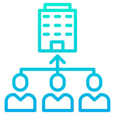 yönetim web simgesi basit illüstrasyon