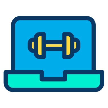 dizüstü bilgisayar simgesi, vektör illüstrasyonu