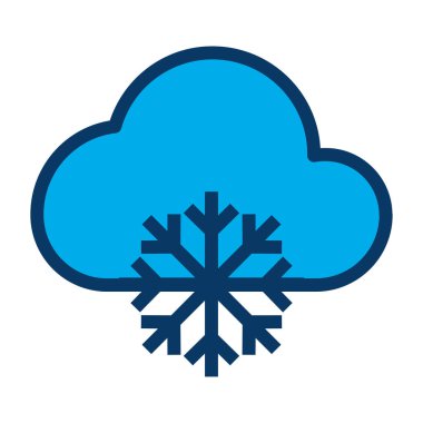 kar web simgesi, vektör çizim 