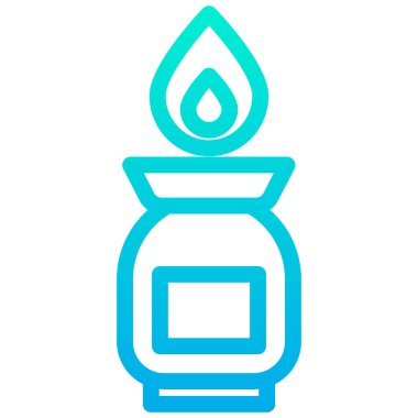 Beyaz arkaplanda basit gaz vektör resimleme