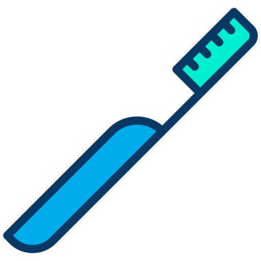 Ağız temizliği basit simge, vektör illüstrasyonu