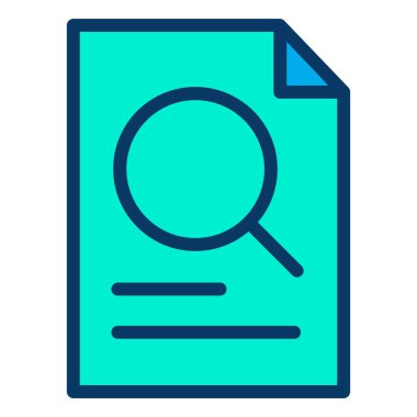 Araştırma Web simgesi basit illüstrasyon