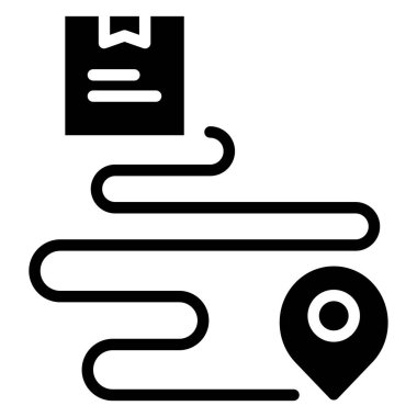 Harita. Web simgesi basit tasarım