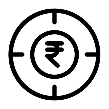 Hedef. Web simgesi basit illüstrasyon