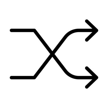 Basit yön ok ikonu vektör illüstrasyonu